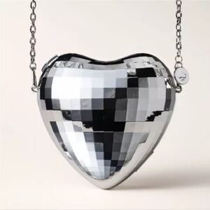 Kate Spade x Target Heart-Shaped Silver Bag